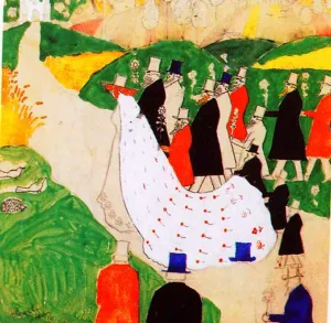 The Wedding by Kasimir Malevich Oil Painting