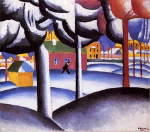 The Winter Landscape by Kasimir Malevich Oil Painting