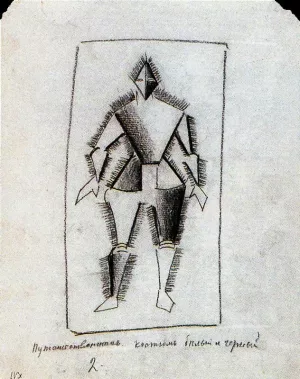 Traveler Oil painting by Kasimir Malevich