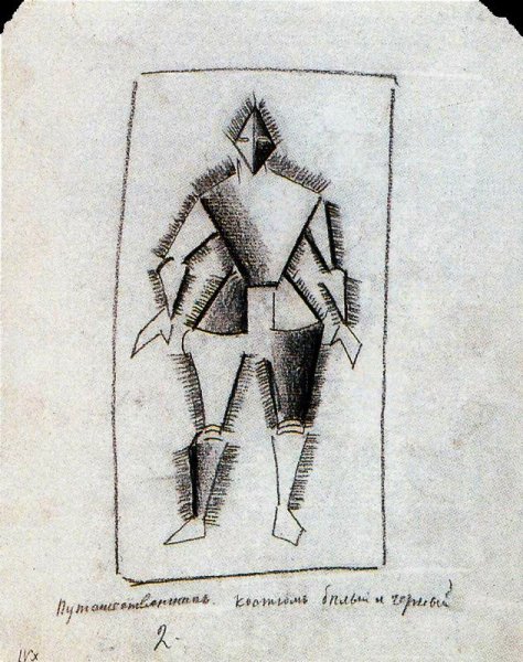 Traveler by Kasimir Malevich - Hand-Painted Oil Painting Reproduction