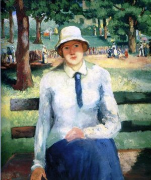 Unemployed Girl by Kasimir Malevich Oil Painting