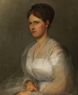 Wohl Portrat der Viktoria Grafin von Mensdorff-Pouilly by Kasper Kogler Oil Painting