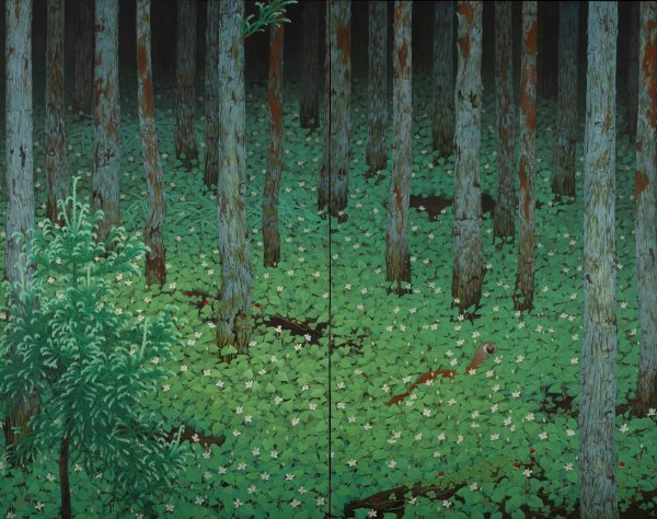 Mori  by Katayama Bokuyo - Hand-Painted Oil Painting Reproduction