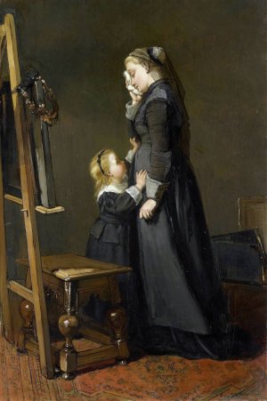 The Widow of a Painter by Kate Bisschop-Swift Oil Painting