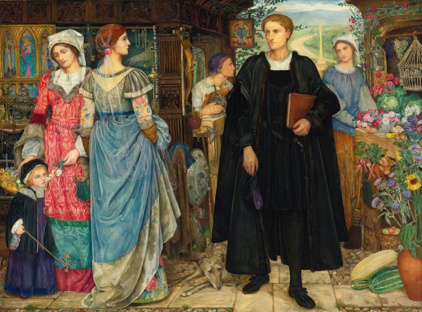 The Chance Meeting by Kate Elizabeth Bunce - Hand-Painted Oil Painting Reproduction