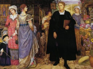 The Chance Meeting by Kate Elizabeth Bunce Oil Painting