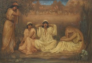 By the Waters of Babylon They Sat Down and Wept by Kate Gardiner Hastings Oil Painting