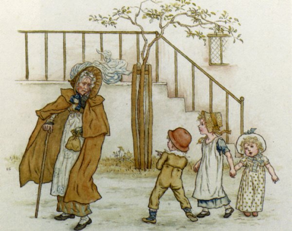 Deaf Martha by Kate Greenaway - Hand-Painted Oil Painting Reproduction
