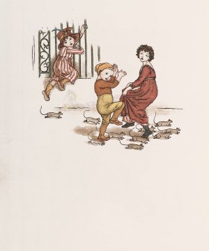 The Pied Piper of Hamelin 13 by Kate Greenaway Oil Painting