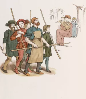 The Pied Piper of Hamelin 16 by Kate Greenaway Oil Painting
