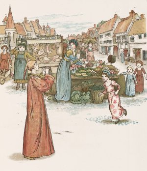 The Pied Piper of Hamelin 19 by Kate Greenaway Oil Painting