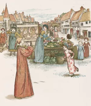 The Pied Piper of Hamelin 19 by Kate Greenaway Oil Painting
