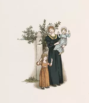 The Pied Piper of Hamelin 20 by Kate Greenaway Oil Painting