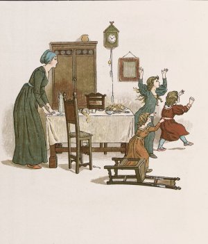 The Pied Piper of Hamelin 22 by Kate Greenaway Oil Painting