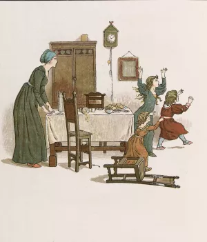 The Pied Piper of Hamelin 22 by Kate Greenaway Oil Painting