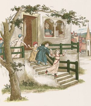 The Pied Piper of Hamelin 23 by Kate Greenaway Oil Painting