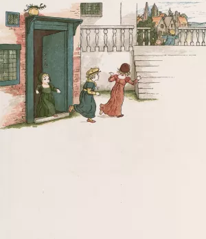 The Pied Piper of Hamelin 26 by Kate Greenaway Oil Painting
