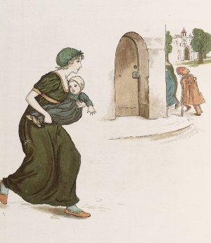 The Pied Piper of Hamelin 28 by Kate Greenaway Oil Painting