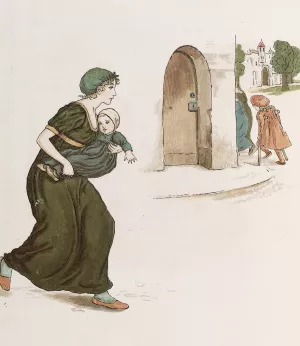 The Pied Piper of Hamelin 28 by Kate Greenaway Oil Painting