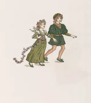 The Pied Piper of Hamelin 29 by Kate Greenaway Oil Painting