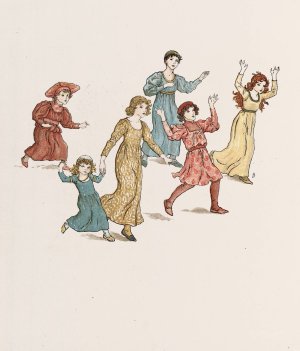 The Pied Piper of Hamelin 30 by Kate Greenaway Oil Painting