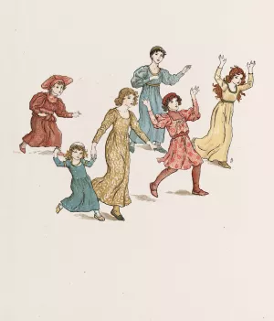 The Pied Piper of Hamelin 30 by Kate Greenaway Oil Painting