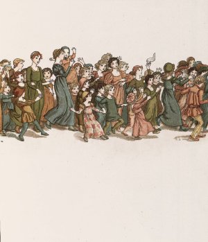 The Pied Piper of Hamelin 33 by Kate Greenaway Oil Painting