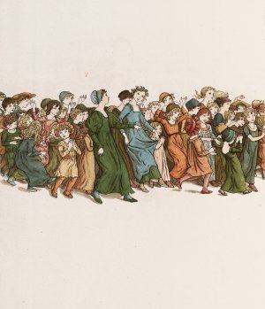 The Pied Piper of Hamelin 34 by Kate Greenaway Oil Painting