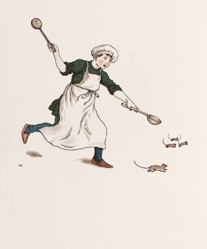The Pied Piper of Hamelin 7 by Kate Greenaway Oil Painting