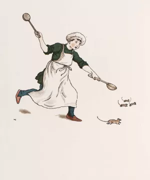 The Pied Piper of Hamelin 7 by Kate Greenaway Oil Painting