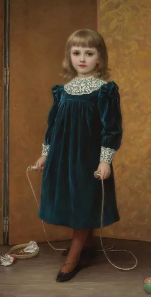 Portrait Of Dora by Kate Perugini Oil Painting