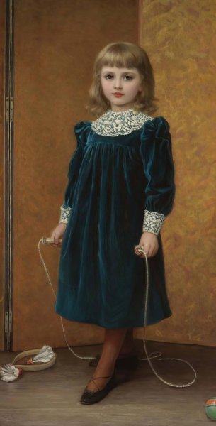 Portrait Of Dora  by Kate Perugini - Hand-Painted Oil Painting Reproduction