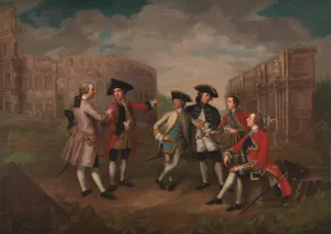 British Gentlemen in Rome Oil painting by Katherine Read
