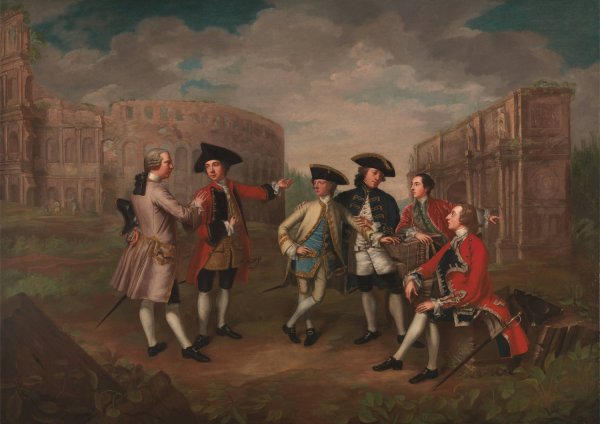 British Gentlemen in Rome  by Katherine Read - Hand-Painted Oil Painting Reproduction