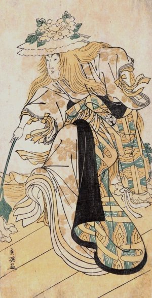 An Actor, Segawa Kikijuro as Yechigo Gishi, Dancer by Katsukawa Shun'Ei Oil Painting
