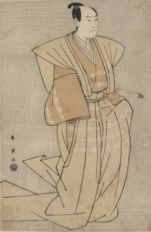 Sawamura Sojuro III as Enya Hangan in Kanadehon Chushingura by Katsukawa Shun'Ei Oil Painting