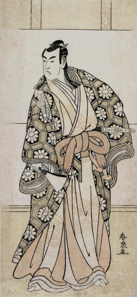 Ichikawa Monnosuke II as a Lord Oil painting by Katsukawa Shunsen