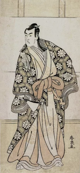 Ichikawa Monnosuke II as a Lord Oil painting by Katsukawa Shunsen