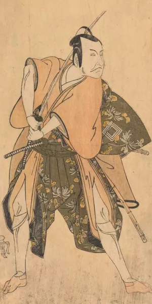 An Actor of the Ichikawa Family by Katsukawa Shunsho Oil Painting