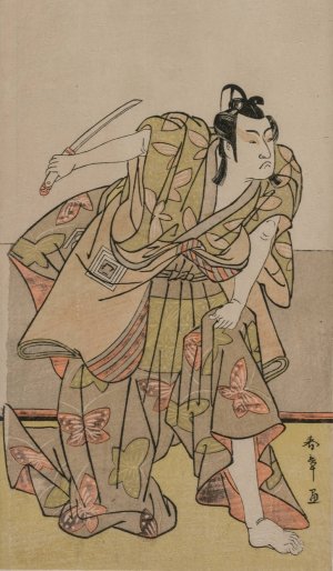 Ichikawa Monnosuke II as Soga no Goro by Katsukawa Shunsho Oil Painting