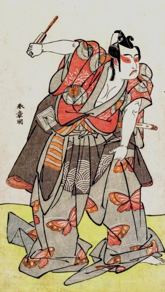 Ichikawa Yaozo II as Soga no Goro  by Katsukawa Shunsho - Hand-Painted Oil Painting Reproduction