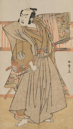 Ichimura Uzaemon IX as Soga no Juro by Katsukawa Shunsho Oil Painting