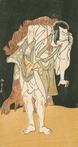 Otani Hiroemon III in a Villain Role by Katsukawa Shunsho Oil Painting