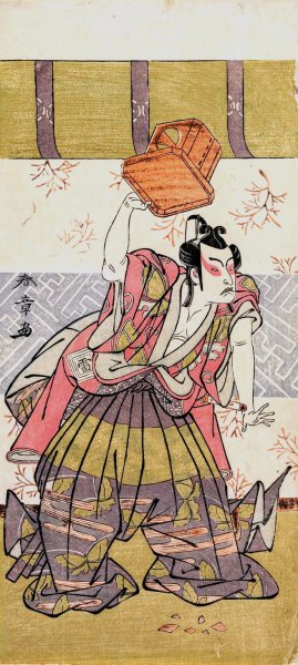 The Actor Ichikawa Raizo as Soga No Goro by Katsukawa Shunsho Oil Painting