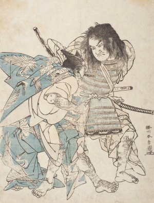 The Armor-pulling Scene from the Tale of the Soga Brothers by Katsukawa Shunsho Oil Painting