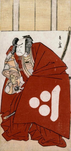 Nakamura Nakazo I as Watanabe no Tsuna by Katsukawa Shunzan Oil Painting