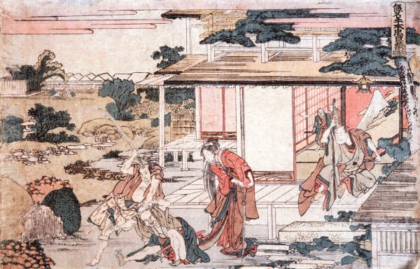 Act VII  by Katsushika Hokusai - Hand-Painted Oil Painting Reproduction