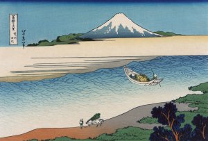 Bushu tamagawa by Katsushika Hokusai Oil Painting