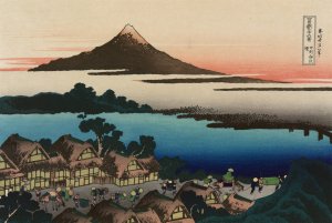 Dawn at Isawa in Kai Province by Katsushika Hokusai Oil Painting