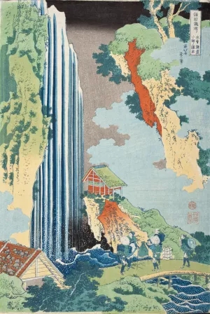 Falls of Ono on the Kisokaido by Katsushika Hokusai Oil Painting